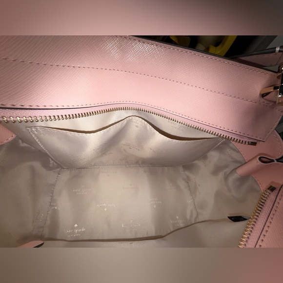 Like New ✨🩷 Kate Spade Cameron Medium Satchel Crossbody - Pink Saffiano Leather - Picture 9 of 13